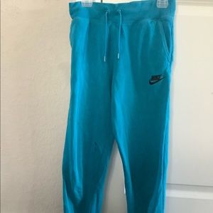 Blue NIKE Sweat Pants (slight stain)